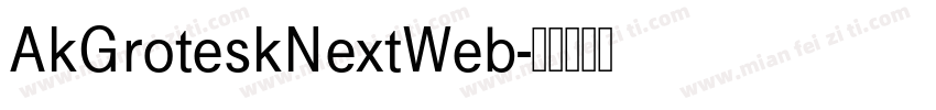 AkGroteskNextWeb字体转换
