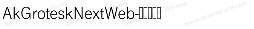 AkGroteskNextWeb字体转换