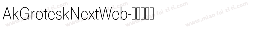 AkGroteskNextWeb字体转换