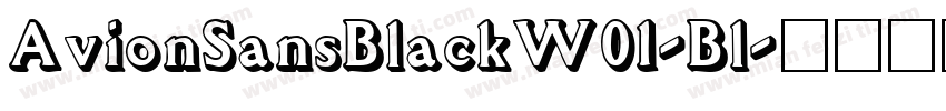 AvionSansBlackW01-Bl字体转换
