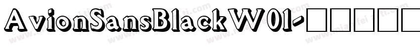 AvionSansBlackW01字体转换