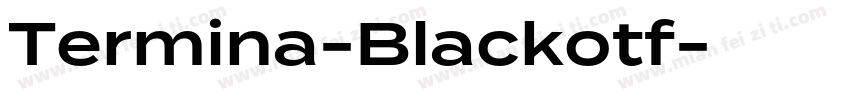Termina-Blackotf字体转换