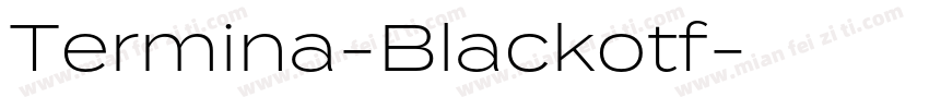 Termina-Blackotf字体转换