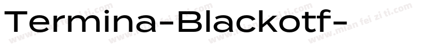Termina-Blackotf字体转换