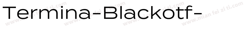 Termina-Blackotf字体转换