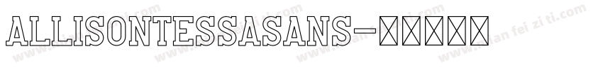 AllisonTessaSans字体转换