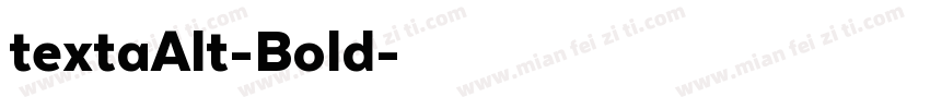 textaAlt-Bold字体转换