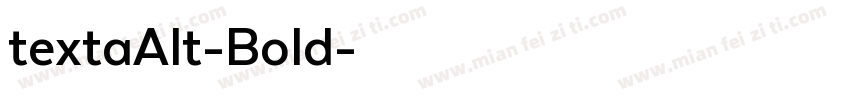 textaAlt-Bold字体转换