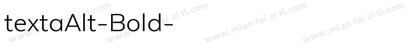 textaAlt-Bold字体转换