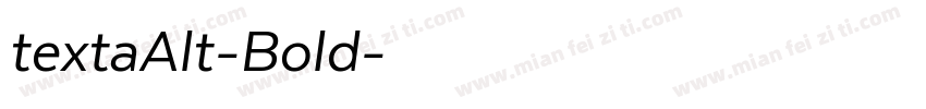 textaAlt-Bold字体转换