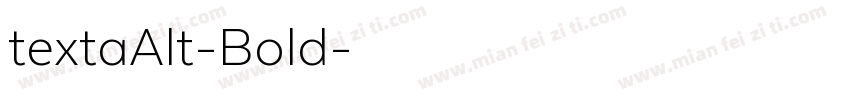 textaAlt-Bold字体转换