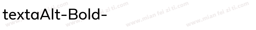 textaAlt-Bold字体转换