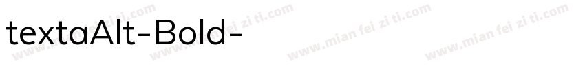 textaAlt-Bold字体转换