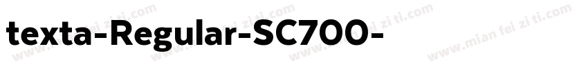 texta-Regular-SC700字体转换