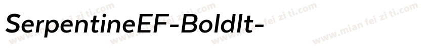 SerpentineEF-BoldIt字体转换