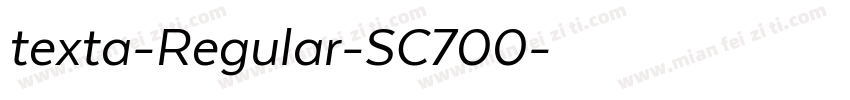 texta-Regular-SC700字体转换