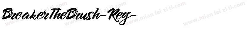 BreakerTheBrush-Reg字体转换