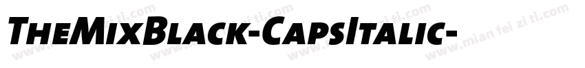 TheMixBlack-CapsItalic字体转换