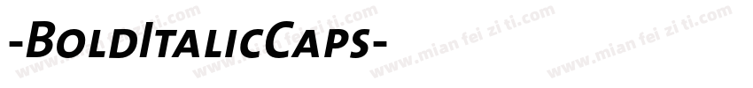 -BoldItalicCaps字体转换