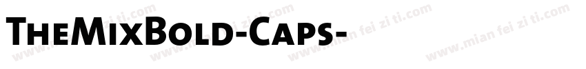 TheMixBold-Caps字体转换