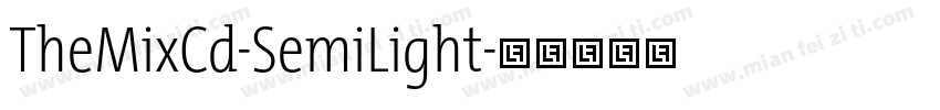 TheMixCd-SemiLight字体转换