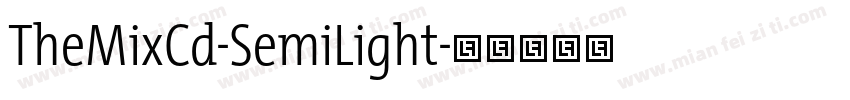 TheMixCd-SemiLight字体转换