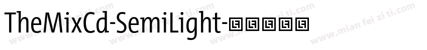 TheMixCd-SemiLight字体转换