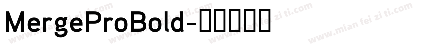MergeProBold字体转换