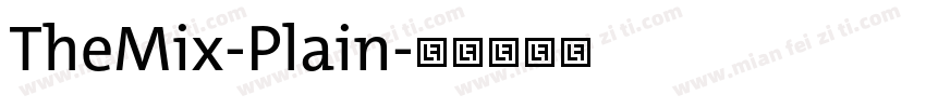 TheMix-Plain字体转换