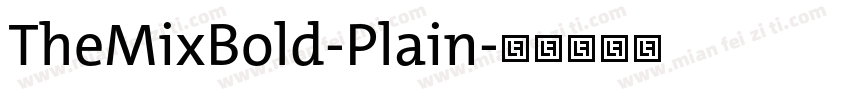 TheMixBold-Plain字体转换