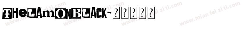 Thelamonblack字体转换