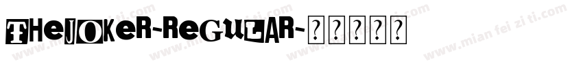 thejoker-regular字体转换