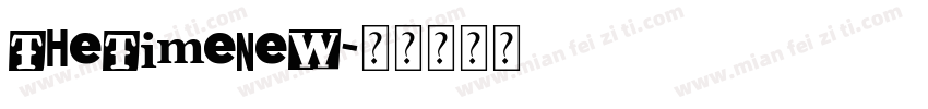thetimenew字体转换