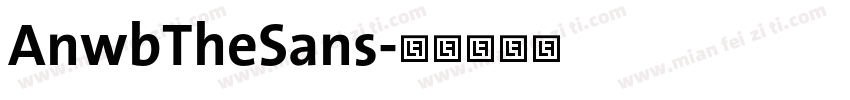 AnwbTheSans字体转换