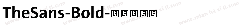 TheSans-Bold字体转换
