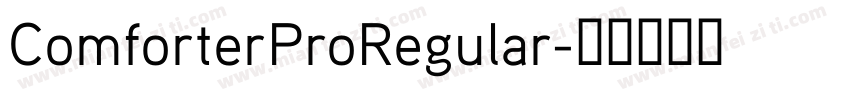 ComforterProRegular字体转换