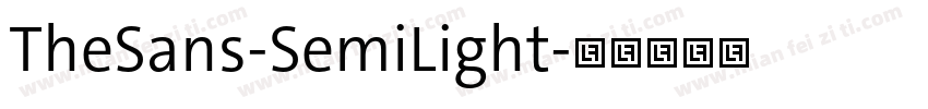 TheSans-SemiLight字体转换