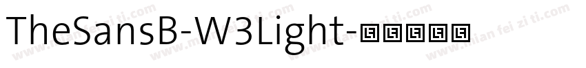 TheSansB-W3Light字体转换