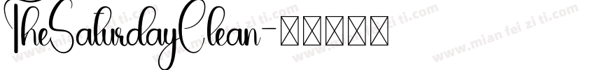 TheSaturdayClean字体转换