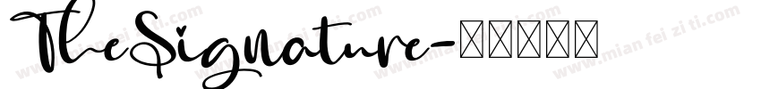 TheSignature字体转换