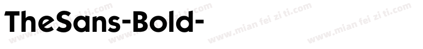 TheSans-Bold字体转换