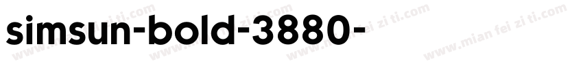 simsun-bold-3880字体转换