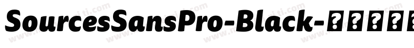 SourcesSansPro-Black字体转换