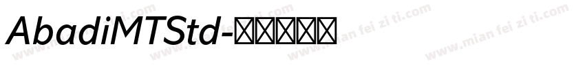 AbadiMTStd字体转换