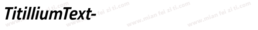 TitilliumText字体转换
