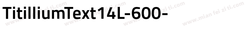 TitilliumText14L-600字体转换