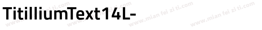 TitilliumText14L字体转换