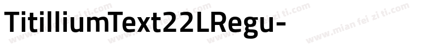 TitilliumText22LRegu字体转换