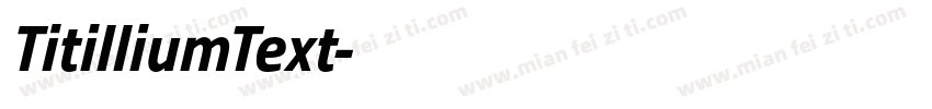TitilliumText字体转换