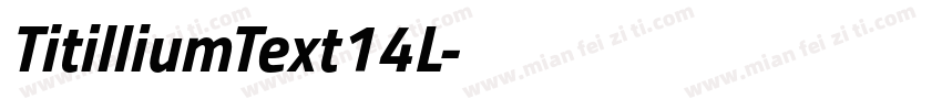TitilliumText14L字体转换